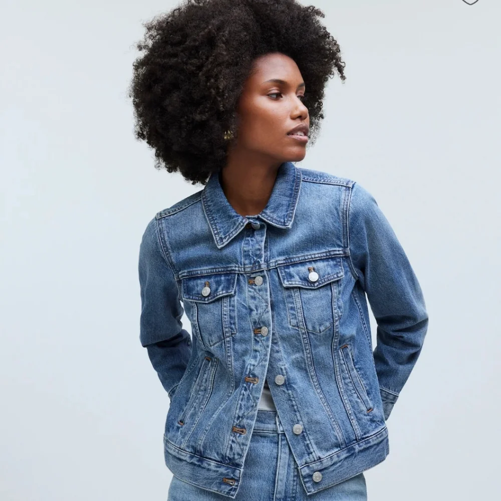 Madewell - The Jean Jacket in Medford Wash - XS - NWT - Picture 1 of 10